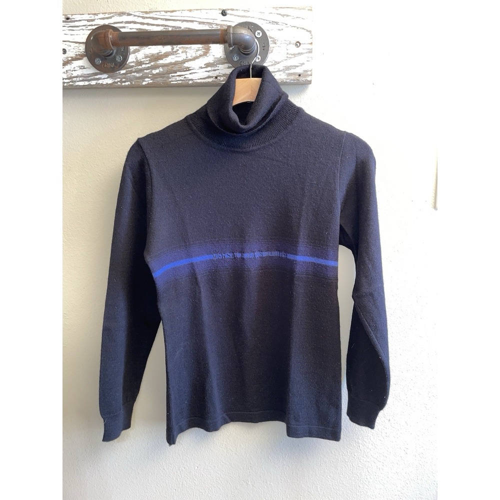 Women's Versace Jeans Couture Medium Extra Fine Merino Wool Made Italy